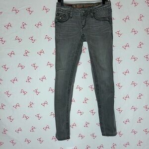 Rock Revival Charcoal Skinny Jeans